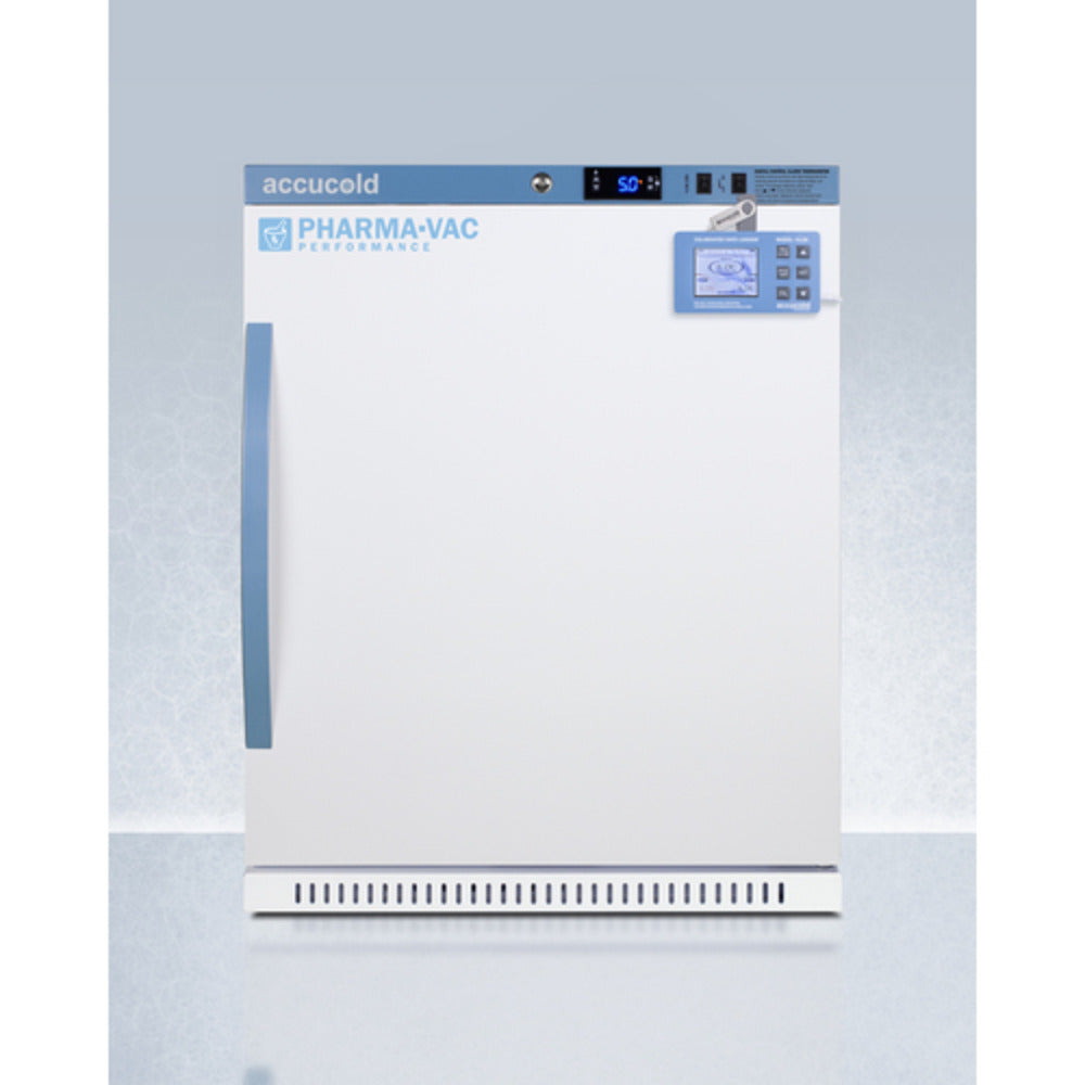 Summit Appliance Pharma-Vac Series 6 cu.ft. White Finish Recessed Vaccine Refrigerator with Digital Data Logger