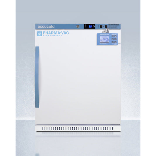 Summit Appliance Pharma-Vac Series 6 cu.ft. White Finish Recessed Vaccine Refrigerator with Digital Data Logger