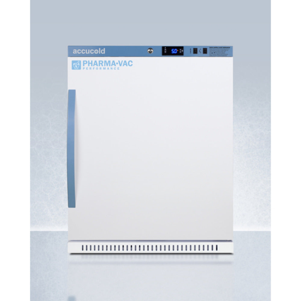 Summit Appliance Pharma-Vac Series 6 cu.ft. White Finish Recessed Vaccine Refrigerator with Removable Drawers