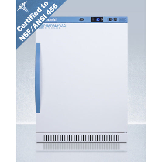 Summit Appliance Pharma-Vac Series 6 cu.ft. White Finish Vaccine Refrigerator - NSF/ANSI 456