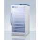 Summit Appliance Pharma-Vac Series 8 cu.ft. White Finish Glass Door Upright Controlled Room Temperature Cabinet