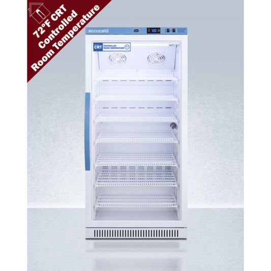 Summit Appliance Pharma-Vac Series 8 cu.ft. White Finish Glass Door Upright Controlled Room Temperature Cabinet