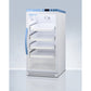 Summit Appliance Pharma-Vac Series 8 cu.ft. White Finish Glass Door Upright Vaccine Refrigerator with Removable Drawers