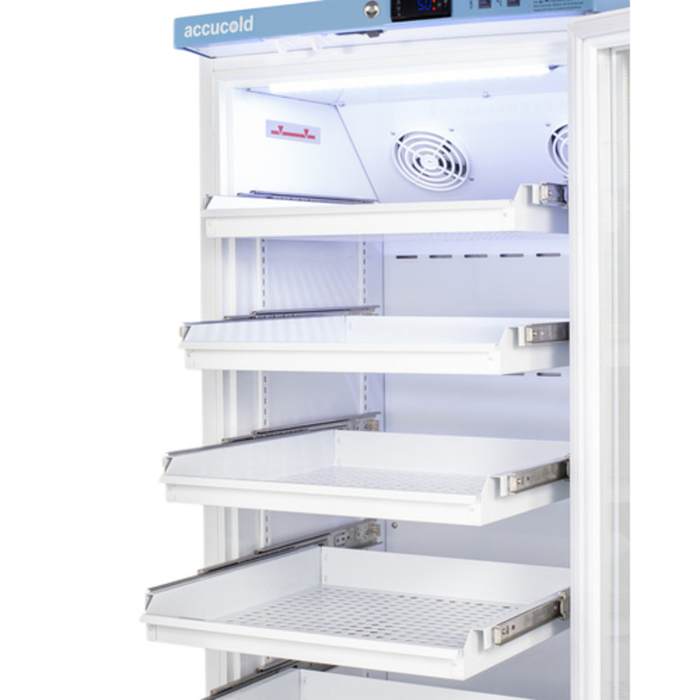 Summit Appliance Pharma-Vac Series 8 cu.ft. White Finish Upright Vaccine Refrigerator with Removable Drawers