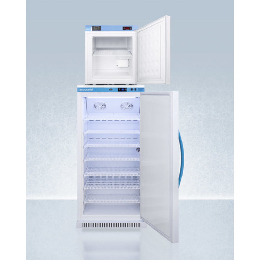 Summit Appliance Pharma-Vac Series 9 cu.ft. White Finish All-Refrigerator and All-Freezer Combo