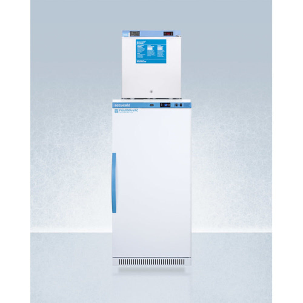 Summit Appliance Pharma-Vac Series 9 cu.ft. White Finish All-Refrigerator and All-Freezer Combo