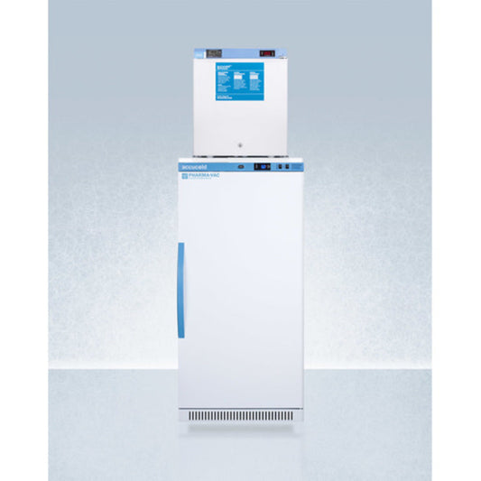 Summit Appliance Pharma-Vac Series 9 cu.ft. White Finish All-Refrigerator and All-Freezer Combo