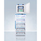 Summit Appliance Pharma-Vac Series 9 cu.ft. White Finish Glass Door All-Refrigerator and All-Freezer Combo
