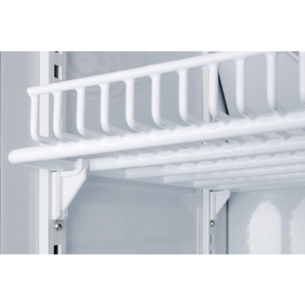 Summit Appliance Pharma-Vac Series 9 cu.ft. White Finish Glass Door All-Refrigerator and All-Freezer Combo