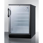 Summit Appliance SCR600 Series 24" Black Finish Built-In Beverage Center