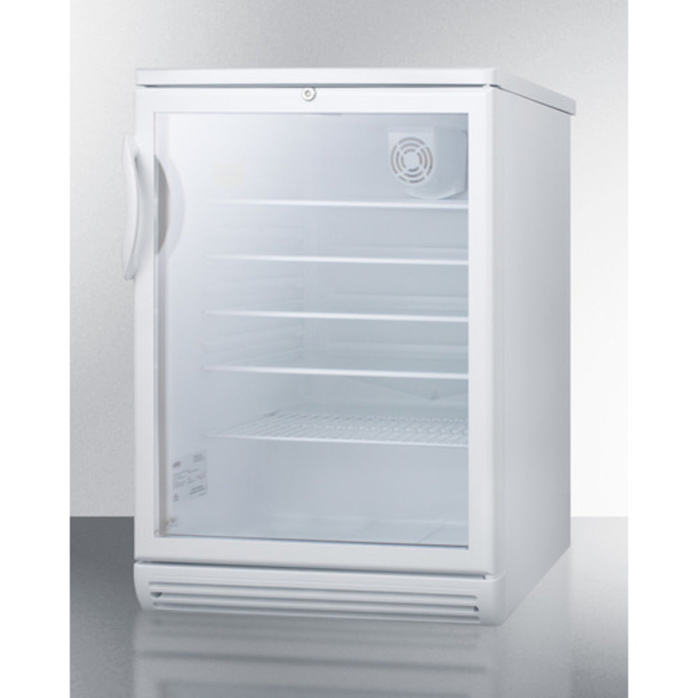 Summit Appliance SCR600 Series 24" White Finish Beverage Center