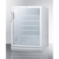 Summit Appliance SCR600 Series 24" White Finish Built-In Beverage Center - ADA Compliant