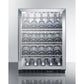 Summit Appliance SCR610 Series 24" Stainless Steel Built-In Single Zone Commercial Wine Cellar