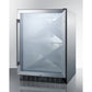 Summit Appliance SCR610 Series 24" Stainless Steel Built-In Single Zone Commercial Wine Cellar with Diamond Style Racks
