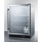 Summit Appliance SCR610 Series 24" Stainless Steel Built-In Single Zone Commercial Wine Cellar
