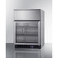 Summit Appliance SCR615 Series 24" Stainless Steel Built-In Commercial Beverage Refrigerator With Top Drawer