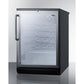 Summit Appliance SWC6G Series 24" 5 cu.ft. Black Finish Wine Cellar with Towel Bar Handle
