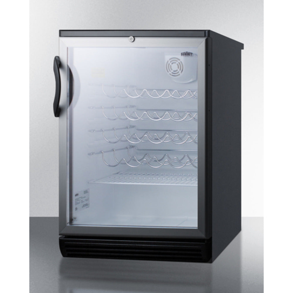 Summit Appliance SWC6G Series 24" 5 cu.ft. Black Finish Wine Cellar