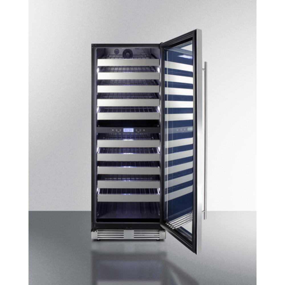 Summit Appliance SWCP Series 24" Black Finish Dual-Zone Wine Cellar