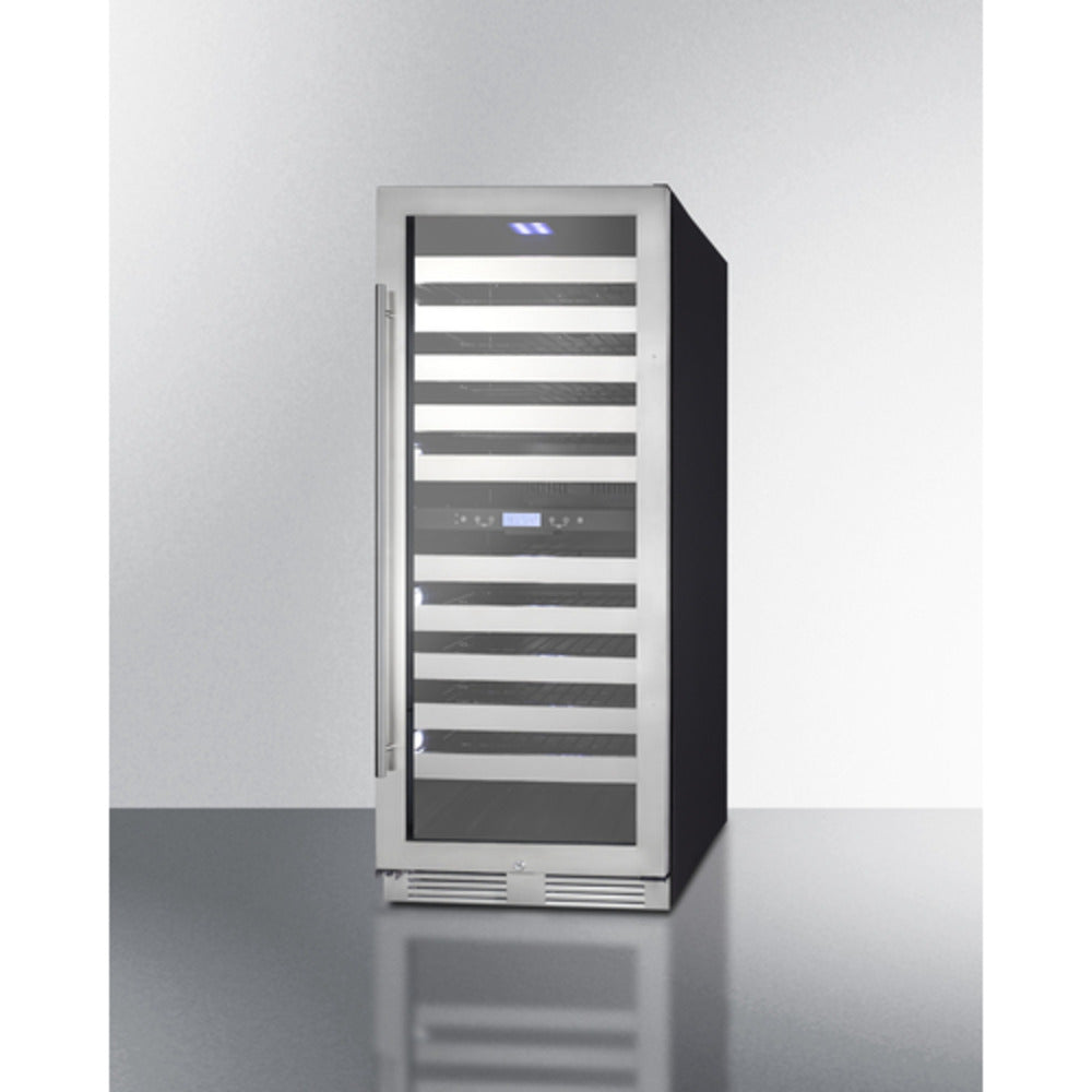 Summit Appliance SWCP Series 24" Black Finish Dual-Zone Wine Cellar
