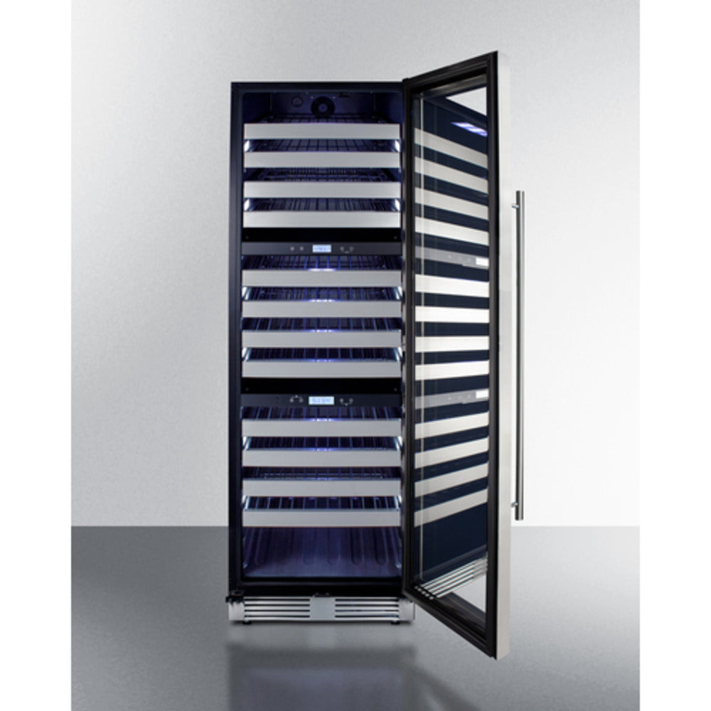Summit Appliance SWCP Series 24" Black Finish Triple Zone Wine Cellar