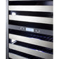 Summit Appliance SWCP Series 24" Black Finish Triple Zone Wine Cellar
