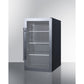 Summit Appliance Shallow Depth 19" 3 cu.ft. Black Finish Beverage Cooler
