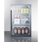 Summit Appliance Shallow Depth 19" 3 cu.ft. Black/White Finish Beverage Cooler - ADA Compliant