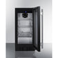 Summit Appliance Shallow Depth Series 15" Black Finish Built-In Beverage Center