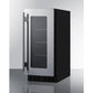 Summit Appliance Shallow Depth Series 15" Black Finish Built-In Beverage Center