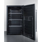 Summit Appliance Shallow Depth Series 19" Stainless Steel Finish Built-In All-Refrigerator