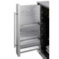 Summit Appliance Shallow Depth Series 19" Stainless Steel Finish Built-In All-Refrigerator with Slide-Out Storage Compartment