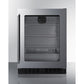 Summit Appliance Shallow Depth Series 24" Black Finish Built-In Beverage Center