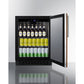 Summit Appliance Shallow Depth Series 24" Panel-Ready/Black Finish Built-In All-Refrigerator