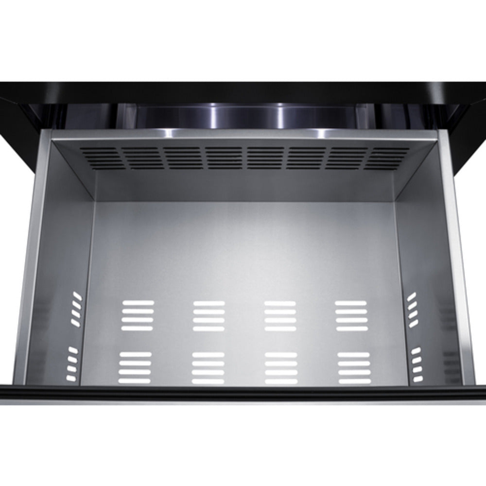 Summit Appliance Shallow Depth Series 24" Panel-Ready/Stainless Steel 2-Drawer All-Refrigerator
