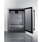 Summit Appliance Shallow Depth Series 24" Stainless Steel Built-In All-Refrigerator