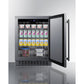 Summit Appliance Shallow Depth Series 24" Stainless Steel Built-In All-Refrigerator