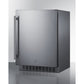 Summit Appliance Shallow Depth Series 24" Stainless Steel Built-In All-Refrigerator