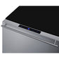 Summit Appliance Shallow Depth Series 24" Stainless Steel/Black Finish 2-Drawer All-Refrigerator