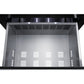 Summit Appliance Shallow Depth Series 24" Stainless Steel/Black Finish 2-Drawer All-Refrigerator