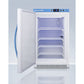 Summit Appliance White Finish Vaccine Freezer with Left Door Handle