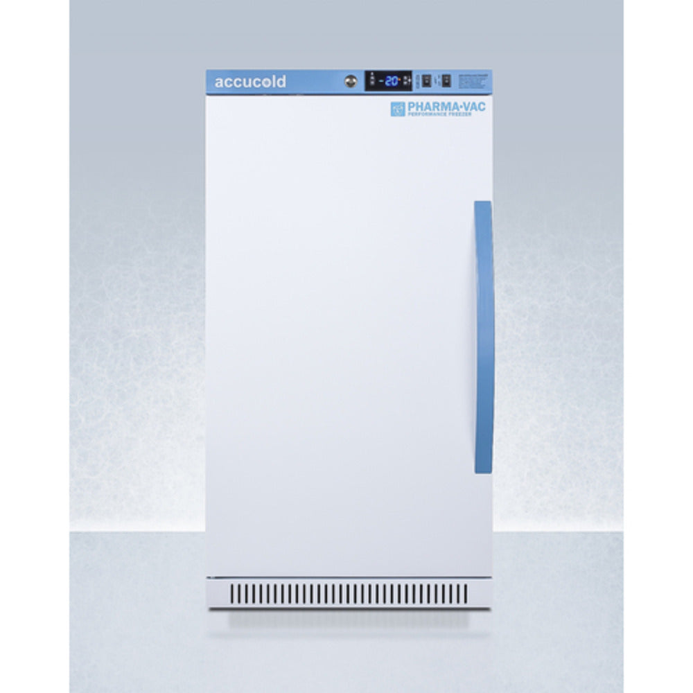 Summit Appliance White Finish Vaccine Freezer with Left Door Handle