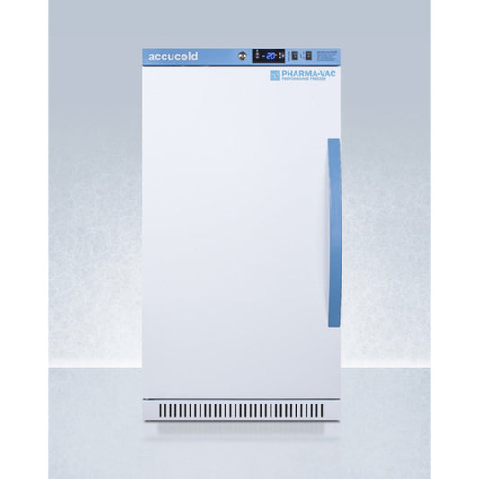 Summit Appliance White Finish Vaccine Freezer with Left Door Handle