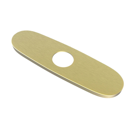 Swiss Madison 10" Brushed Gold Faucet Deck Plate Escutcheon For Kitchen Sink