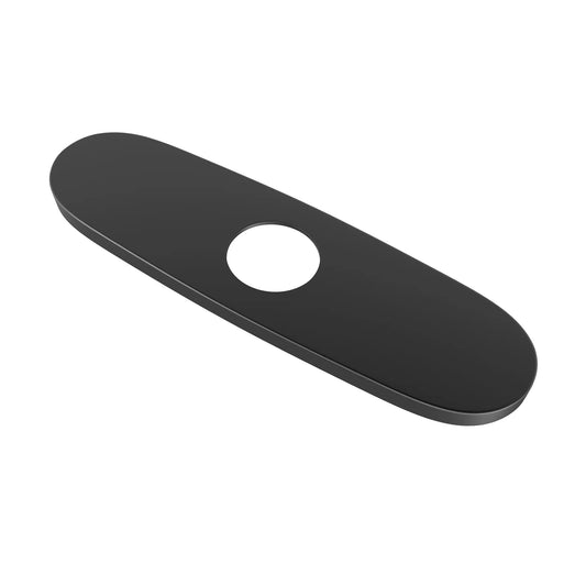 Swiss Madison 10" Matte Black Faucet Deck Plate Escutcheon For Kitchen Sink