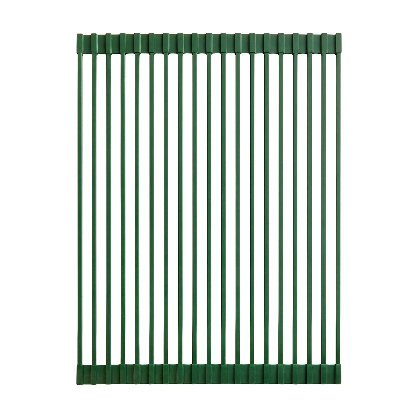 Swiss Madison 17" x 13" Green Silicone Roll Up Kitchen Grid Sink