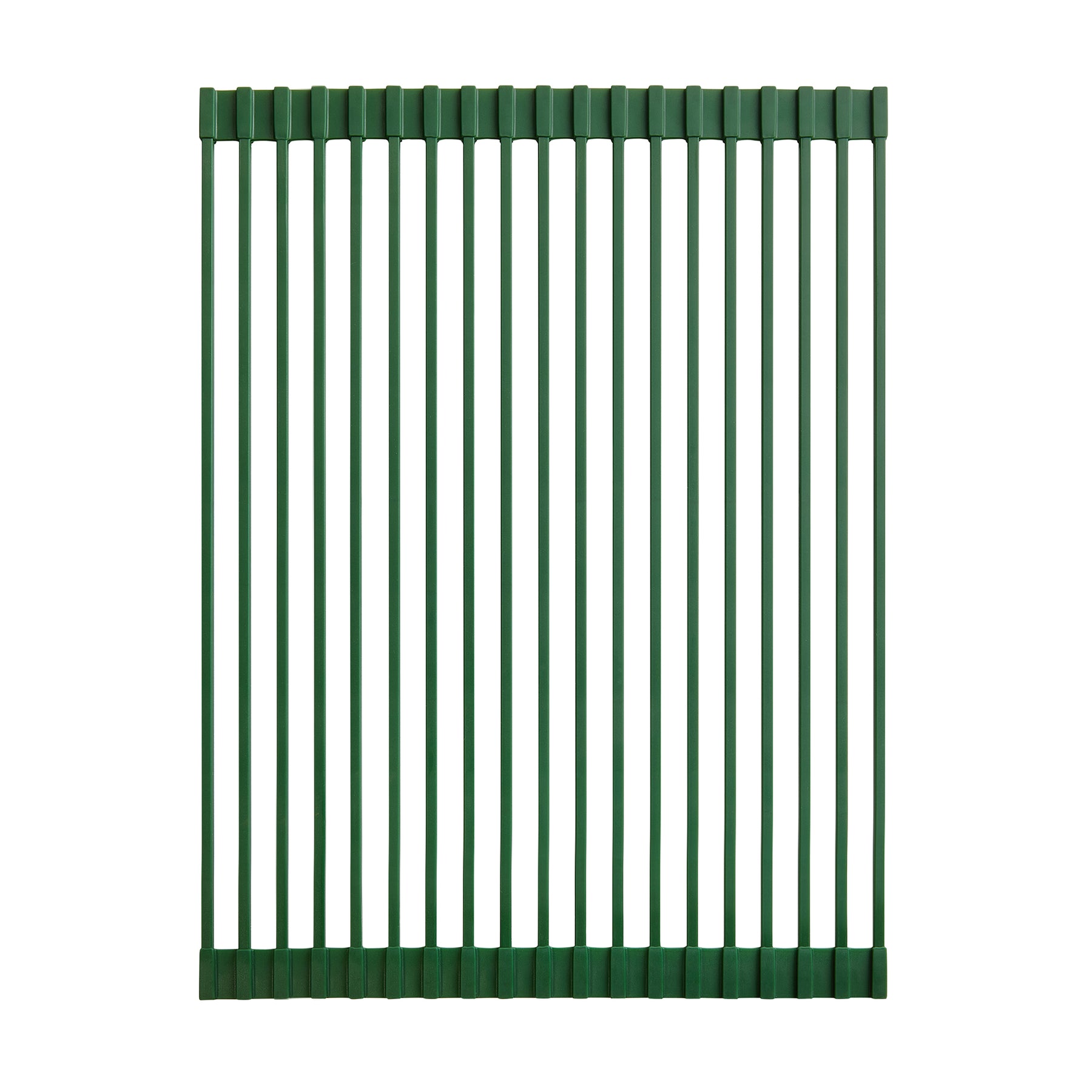 Swiss Madison 17" x 13" Green Silicone Roll Up Kitchen Grid Sink