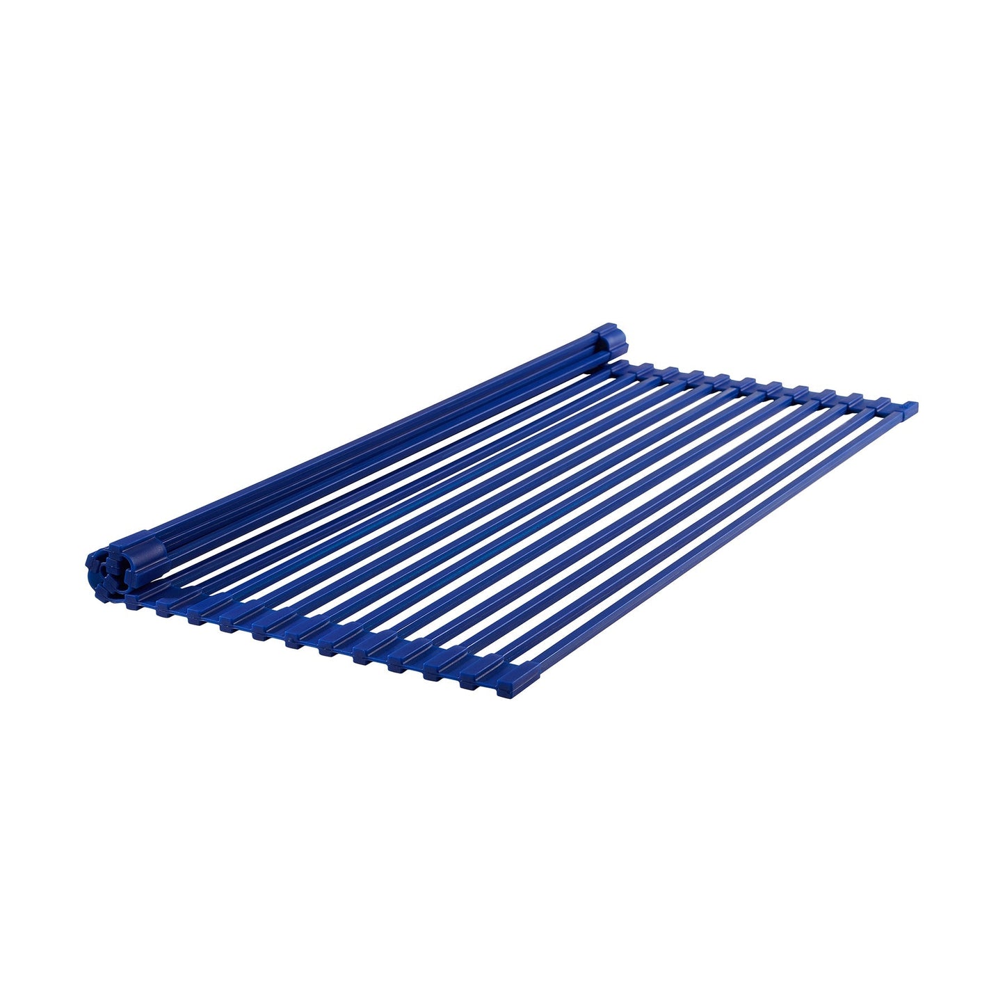 Swiss Madison 21" x 13" Navy Blue Silicone Roll Up Kitchen Grid Sink