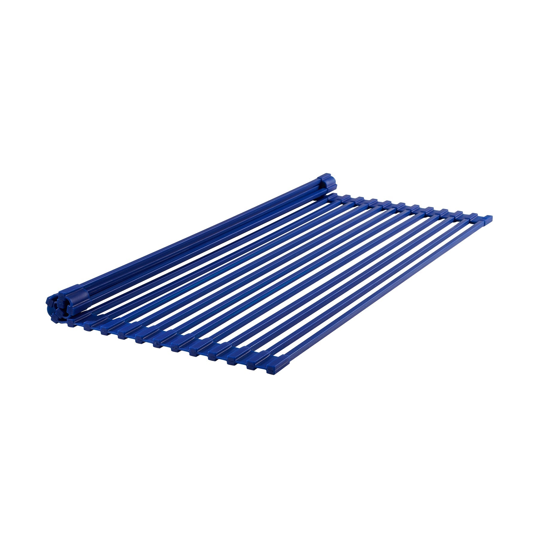Swiss Madison 21" x 13" Navy Blue Silicone Roll Up Kitchen Grid Sink