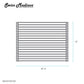 Swiss Madison 21" x 13" Navy Blue Silicone Roll Up Kitchen Grid Sink